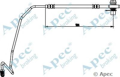 APEC BRAKING hos3872 -  Тормозной шланг